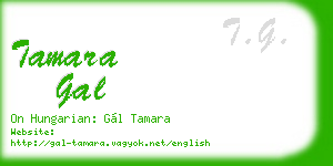 tamara gal business card